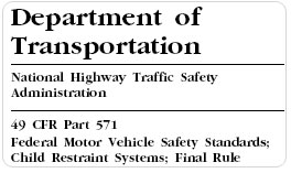 New FMVSS213 Standards